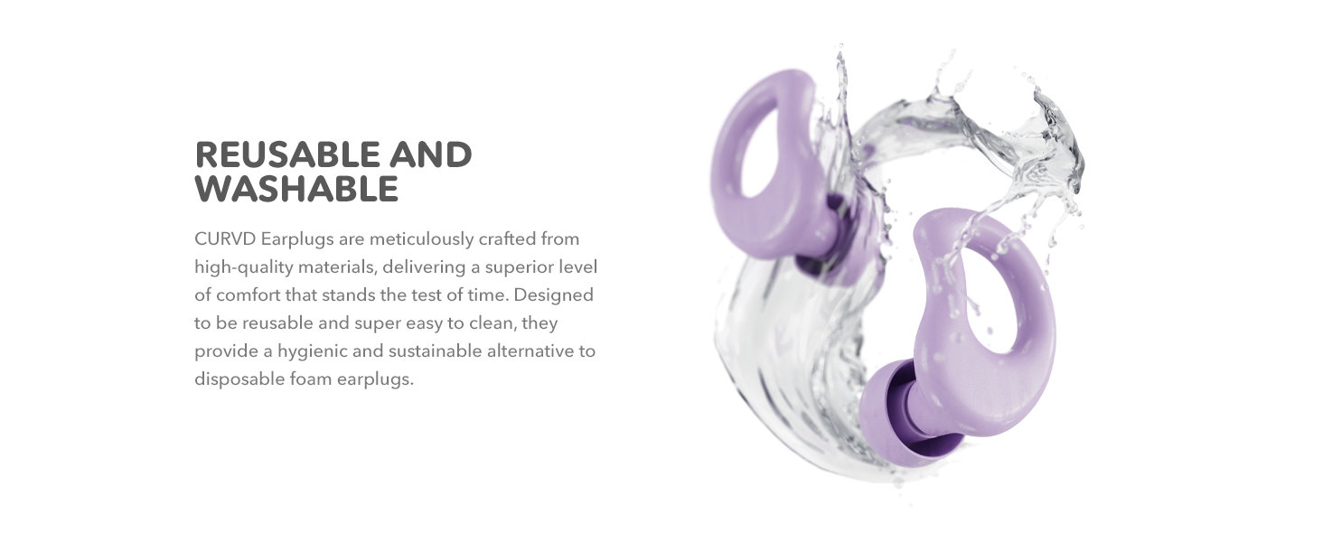 CURVD Everyday Earplugs - Purple