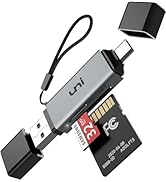 uni SD Card Reader, High-Speed USB C to Micro SD Card Adapter USB 3.0 Dual Slots, Memory Card Rea...