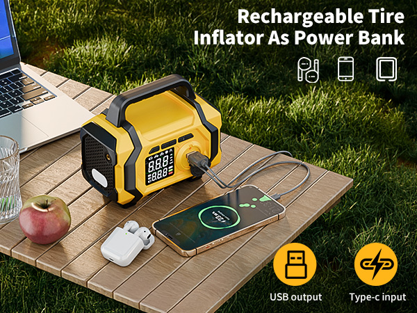 rechargeable tire inflator