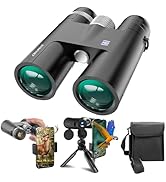 12×42 Binoculars for Adults with Smartphone Holder &amp; Tripod, Birthday Gifts for Men Dad Him Husba...