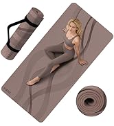 Yoga Mat High Density Exercise Mat, 76"x32"x0.27"Thick Wide &amp; Large Yoga Mat for Women Men, Profe...