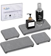 4PCS Water Absorbing Stone Tray for Sink, Fast Drying Stone Sink Tray, Water Absorbent Diatomite ...