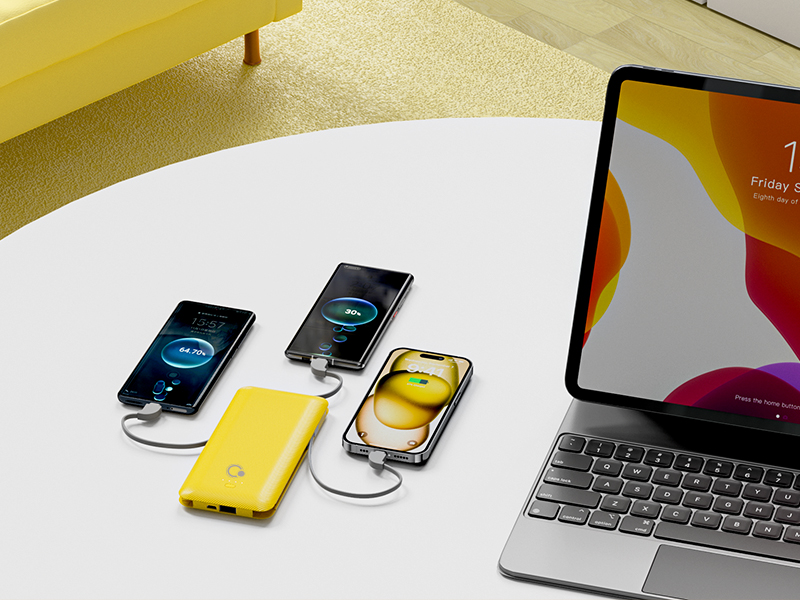 power bank with cable