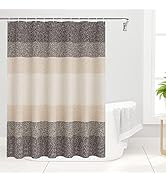 Olanly Waffle Shower Curtain 72x72 Inches, 260 GSM Heavyweight Fabric, Machine Washable, Waterpro...