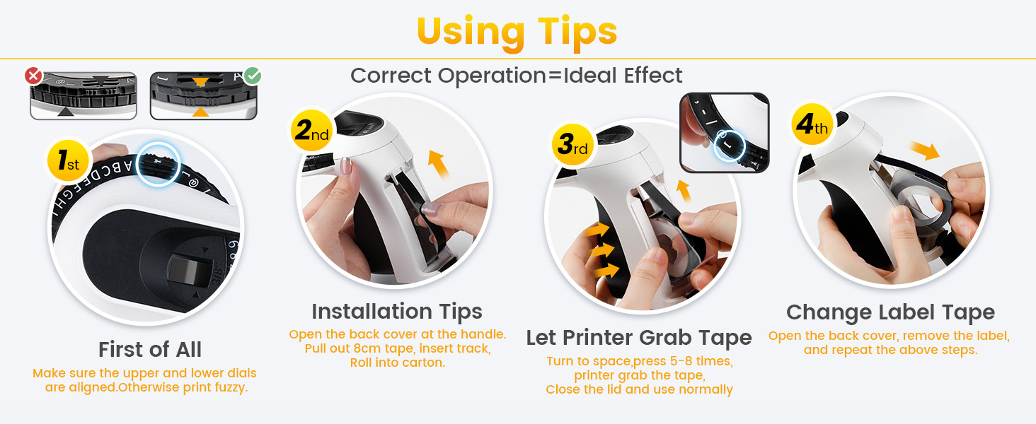 Embosser Labeler with 9mm 3D Embossing Label Tape
