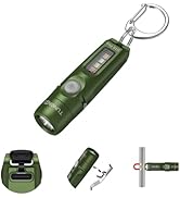 TUNENGE S15Pro Rechargeable Keychain Flashlight,750 High Lumen EDC Pocket Flashlight with Clip,Mu...