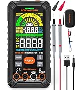 Smart Digital Multimeter Auto-Ranging POROMETISTO,10000 Counts True-RMS | Rechargeable Voltmeter ...