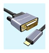 BlueRigger 6FT USB C to DVI Cable (4K 30Hz, USB 3.1 Type C to DVI, Compatible with Samsung Galaxy...