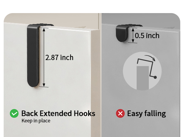 Extended Back Hooks