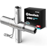 DURATECH 4 Way Sillcock Key, 1/4