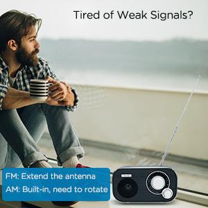 portable am fm radio for camping