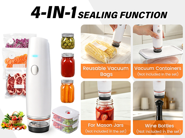 MZROT Handheld Food Sealer MOIST, DRY SEALING MODES