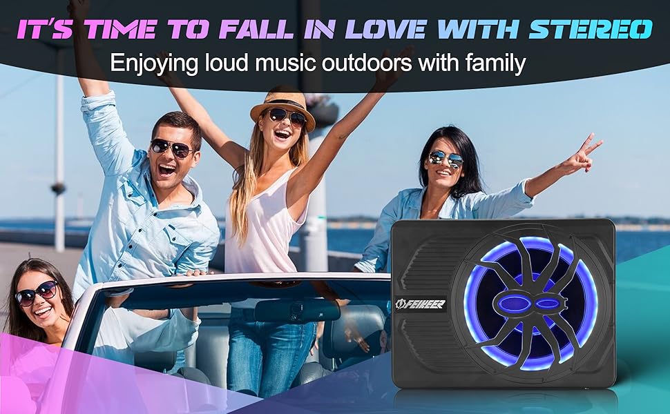 subwoofer car, car audio subwoofer, bluetooth subwoofer for car, car subwoofer, underseat subwoofer