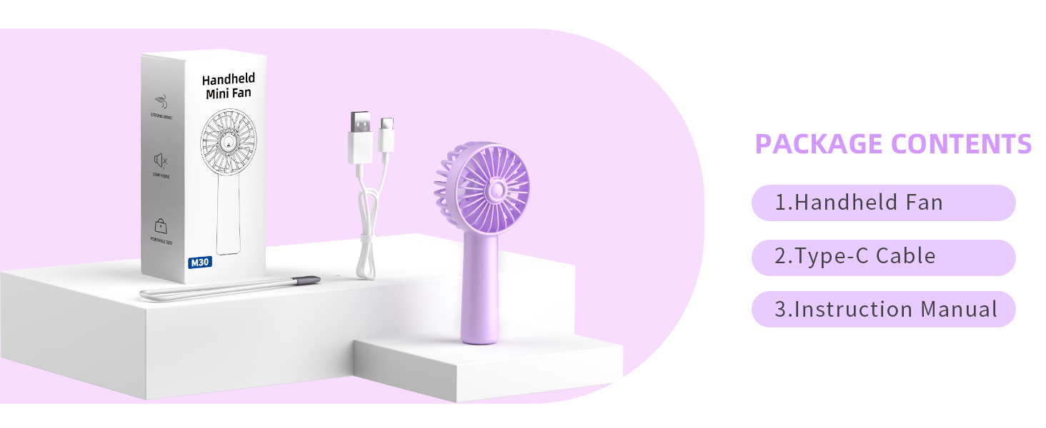small hand fan battery operated