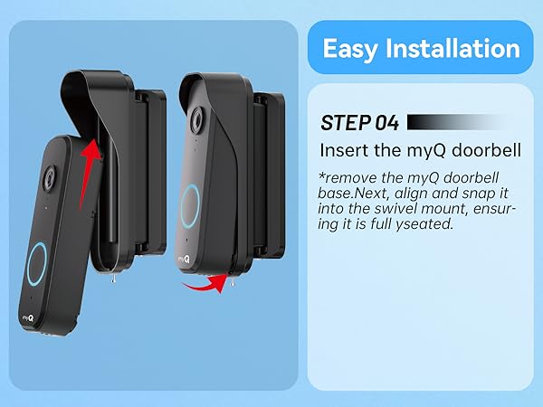 myQ video doorbell mount myQ doorbell camera holder myQ doorbell mount swivel mount myQ door bell