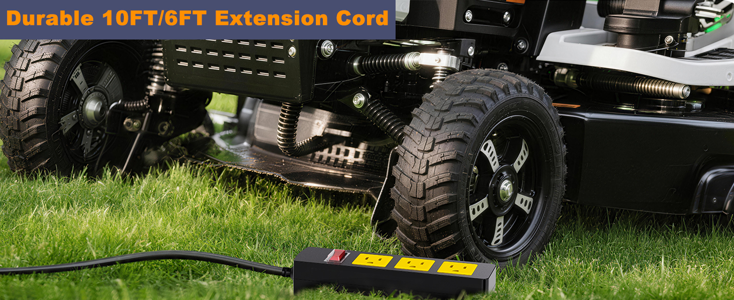 Durable Power Strip with Extension Cord Outdoor