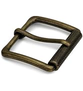 TYWestyles 1.5 inch Square Roller Belt Buckle for Men Women Perfect for Jeans Casual Pants Work P...