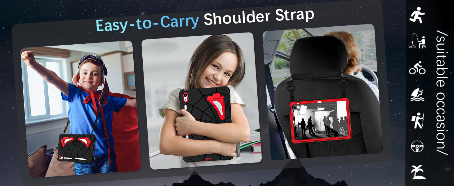iPad Cases 10th Generation with built-in screen protector