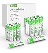 Lepro AA and AAA Batteries Combo Pack 24 Count, Batteries Variety Pack High Performance Alkaline ...