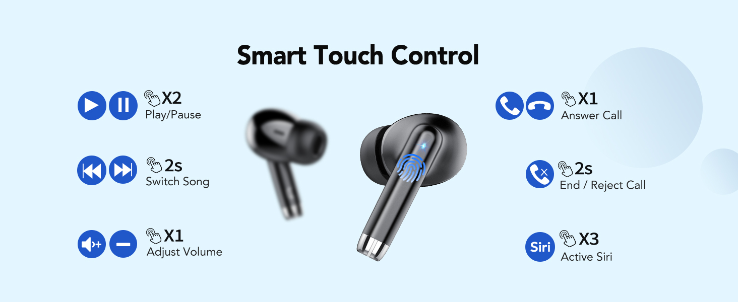 Wireless Earbuds, New Bluetooth 5.4 Headphones