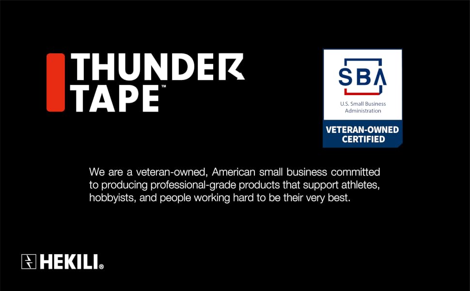 Thunder Tape Official Brand. Veteran Owned.