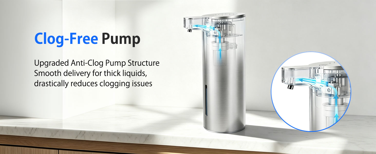 Upgraded New Pump Design Significantly Reduces Clogging Risks