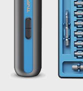 Tilswall 4V Electric Screwdriver Cordless, 10N.m High Torque /260 RPM, Cordless Screwdriver with ...