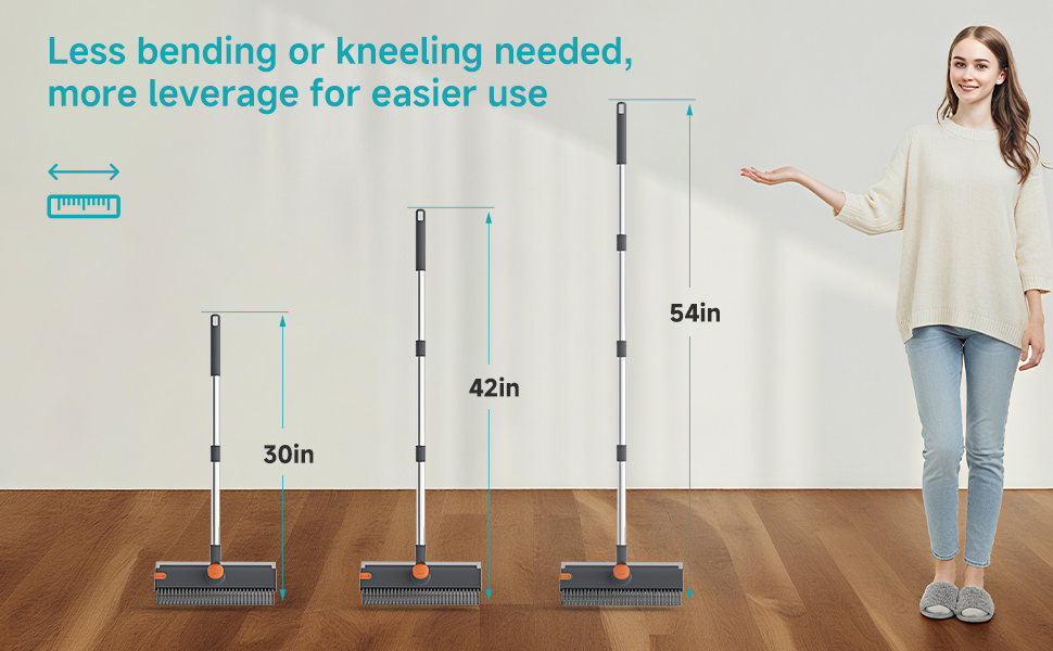 floor scrub brush with long handle adjustable