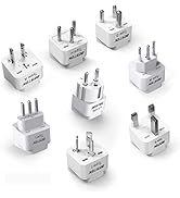BESTEK Worldwide Travel Plug Adapter Set, Grounded Universal Power Plug Adapter for USA to US, EU...