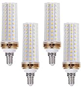 E12 LED Light Bulbs,20W Candelabra LED Bulbs 180 Watt Equivalent - 88 LEDs 2835 SMD 1800lm 6000K ...