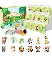 Air Dry Clay Kit, 12 Animals Modeling Clay for Kids, Model Magic Clay with Sculpting Tools and Tu...