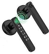 HEI LIANG Minimalist Smart Door Lever,4-in-1 Biometric Fingerprint Door Lock,Keyless Entry Door H...