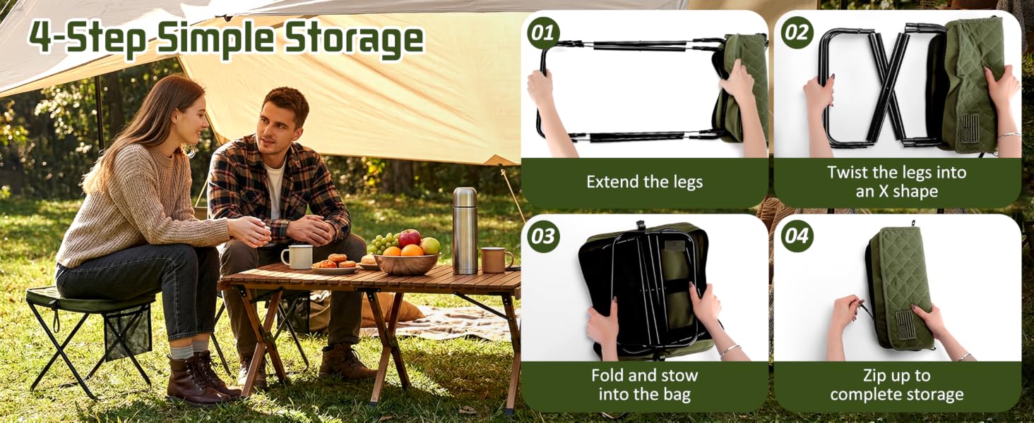 Foldable Backpack Stool