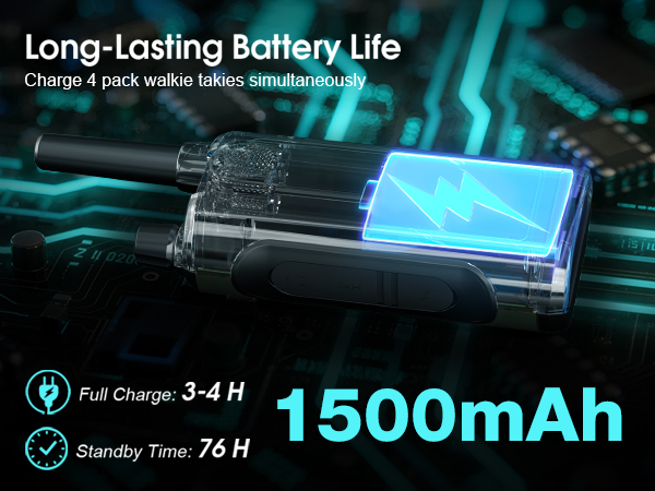 rechargeable walkie talkies