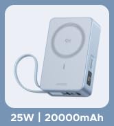 UGREEN Magnetic Power Bank, 20000mAh Wireless Portable Charger, PD 30W Fast Charging Battery Pack...