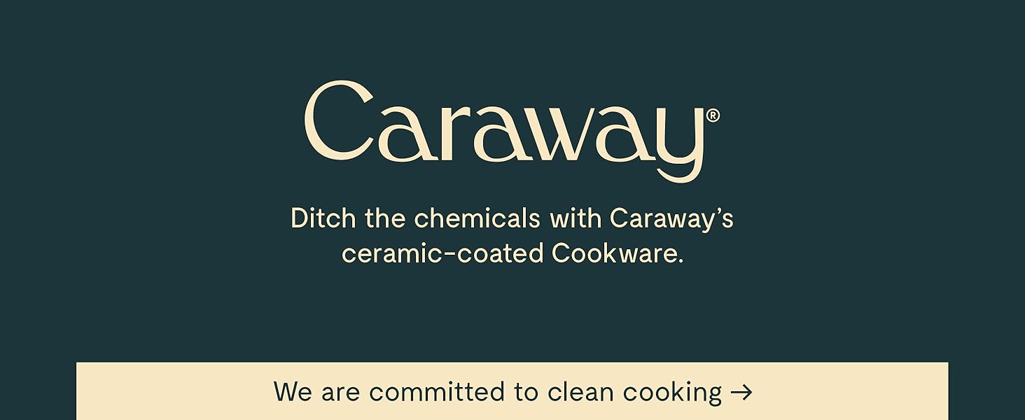 Ditch the chemicals with Caraway ceramic-coated cookware.
