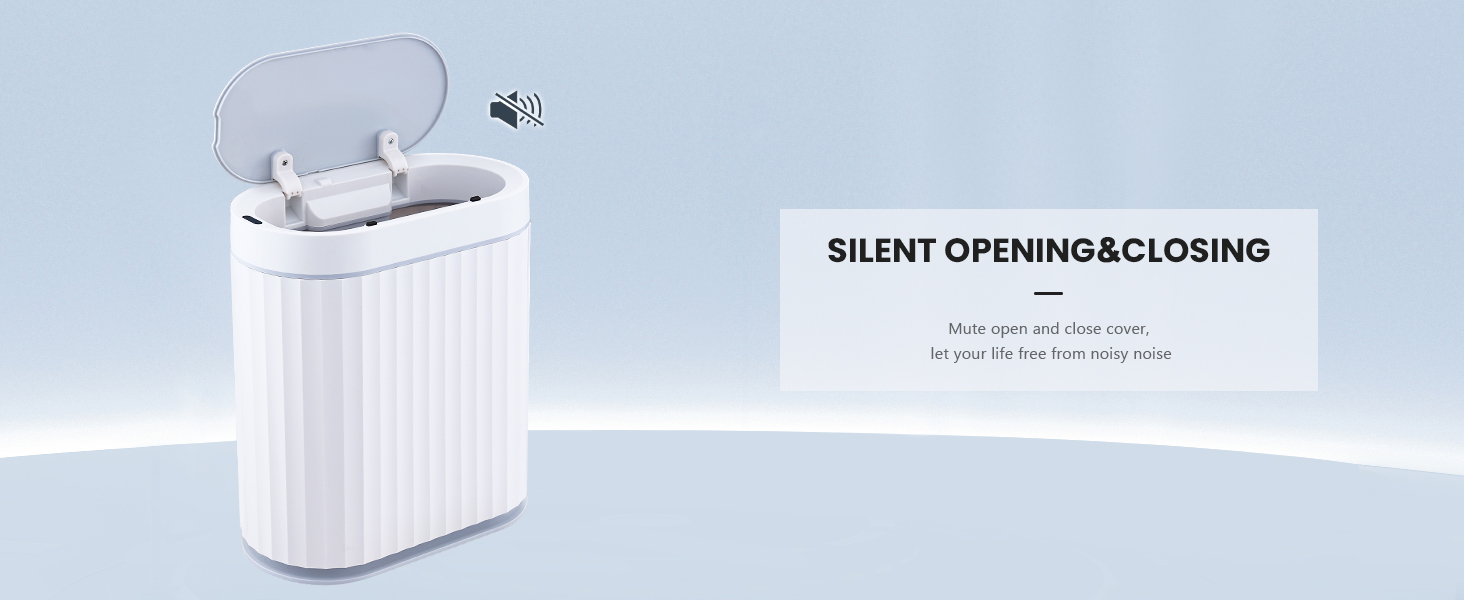 motion sensor trash can