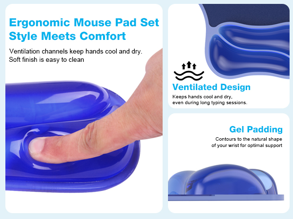 Wrist Support for Keyboard and Mouse-Product Dimension