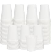 ECOEXTRA Coffee Cups 8 oz 400 Pack, Disposable Paper Cups 8 oz, White Paper Hot Coffee Cups Suita...