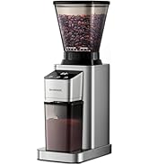 SHARDOR Conical Burr Coffee Grinder Electric, Adjustable Touchscreen Burr Mill with 48 Precise Se...