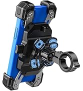VAZESWIN Motorcycle Phone Mount with Vibration Dampener, 1s Lock Bike Phone Holder with Aluminum ...