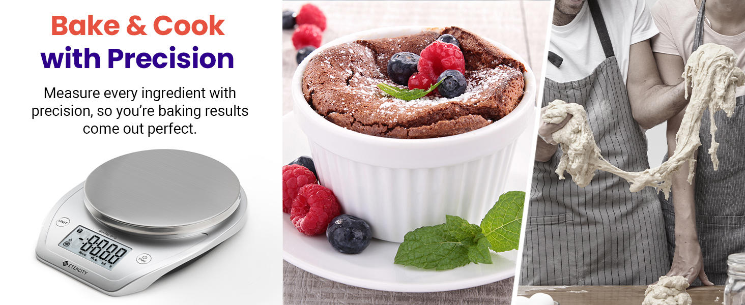 Precision makes your baking yummy without failure, say goodbye to baking fails.