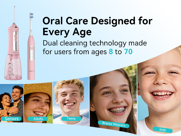h2ofloss electric toothbrush and water flosser combo