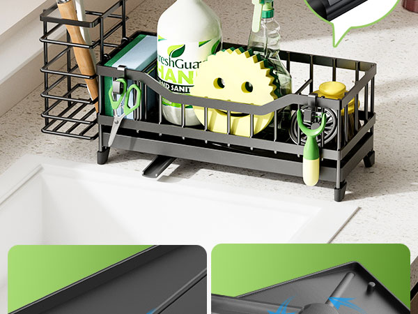 kitchen sponge holder for sink