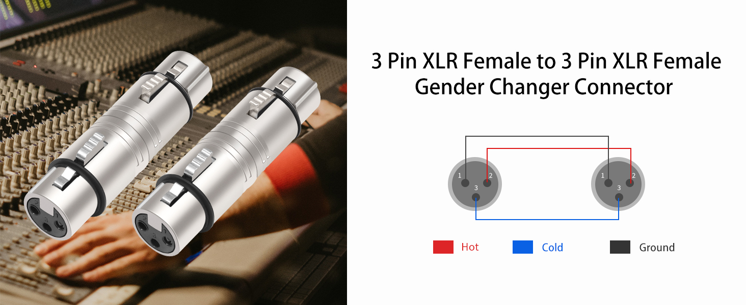 xlr female to female adapter