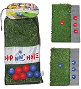 2X Non-Slip Golf Mats &amp; 8X Foam Golf Balls ONLY | Targets NOT Included | CHIP NN' Hole Golf Meets...
