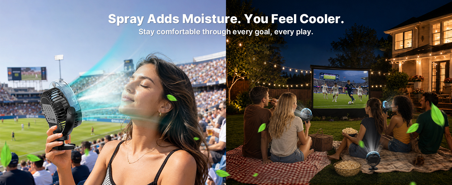 Golf Cart Misting Fan