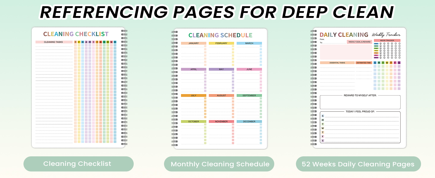 adhd cleaning planner adhd planner daily planner chore chart work planner organizer notebook