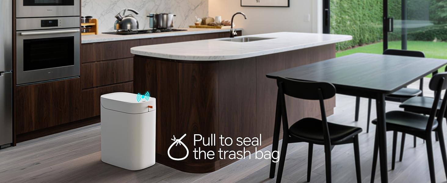 Packing garbage bags without getting your hands dirty