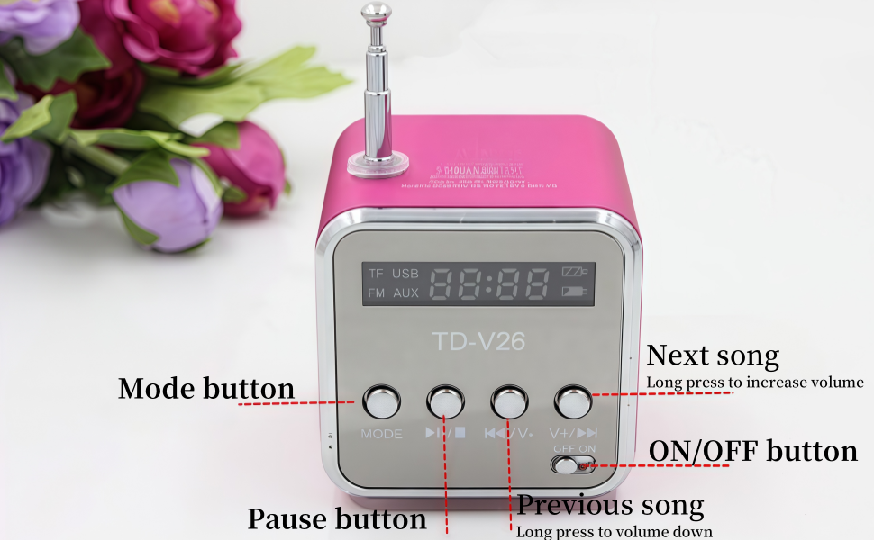 Mini Speaker Music Player Mini Music Player Mini Speaker Portable Speaker portable fm radio